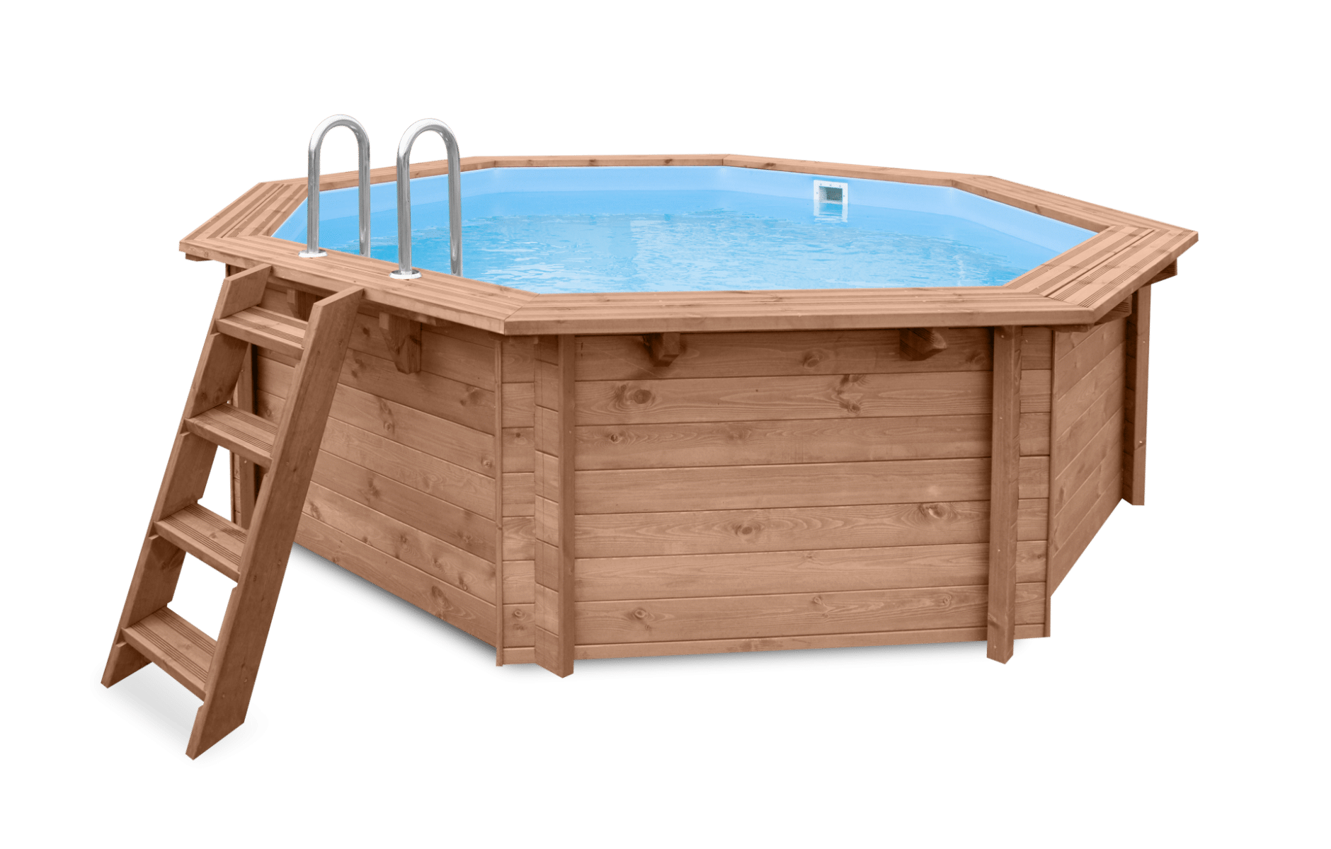luxe houten zwembad cabana beach 434x401x118 cm hout tuindeco