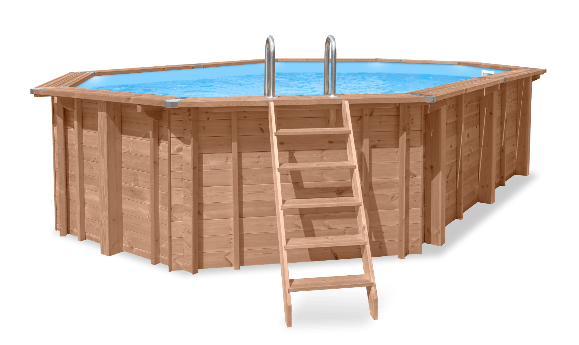 luxe houten zwembad cas abou 814x460x138 cm hout tuindeco