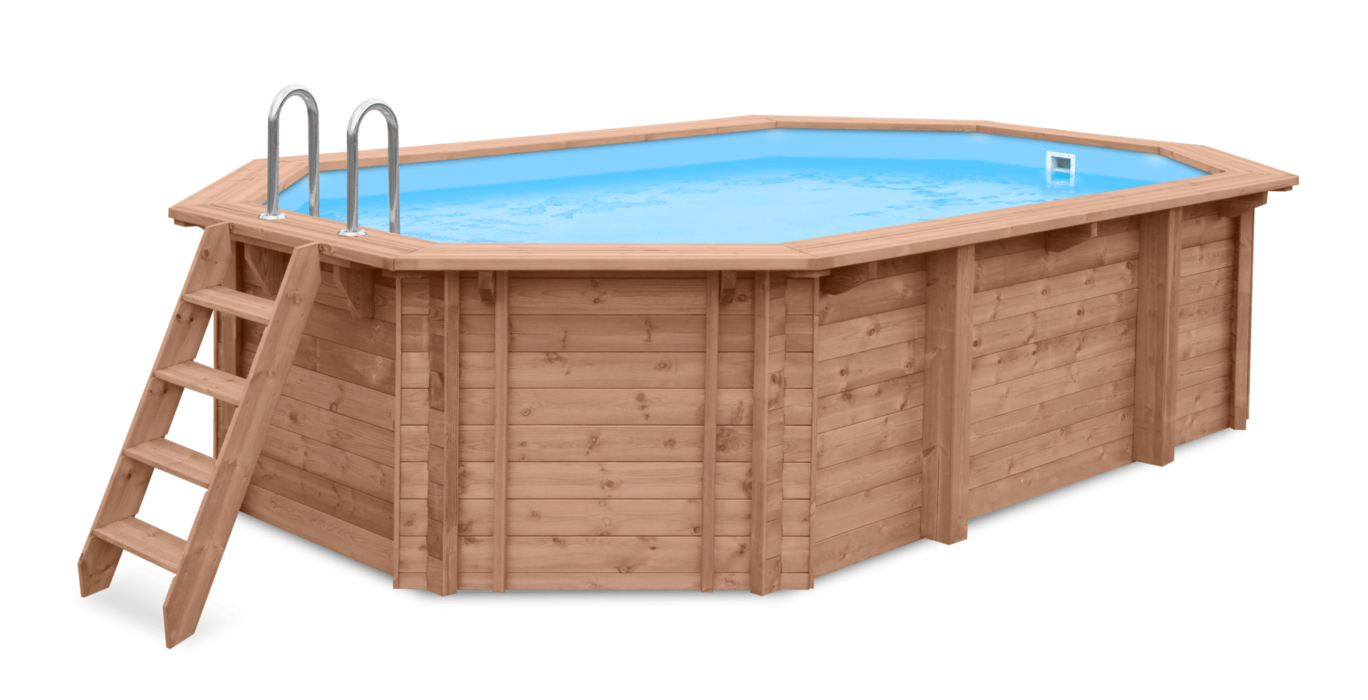 luxe houten zwembad daaibooi beach 563x352x124 cm hout tuindeco