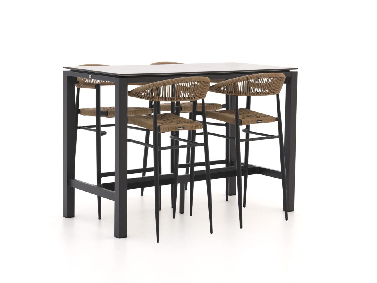 manifesto belpasso/trecenta 150cm barset 5 delig stapelbaar laagste prijsgarantie!