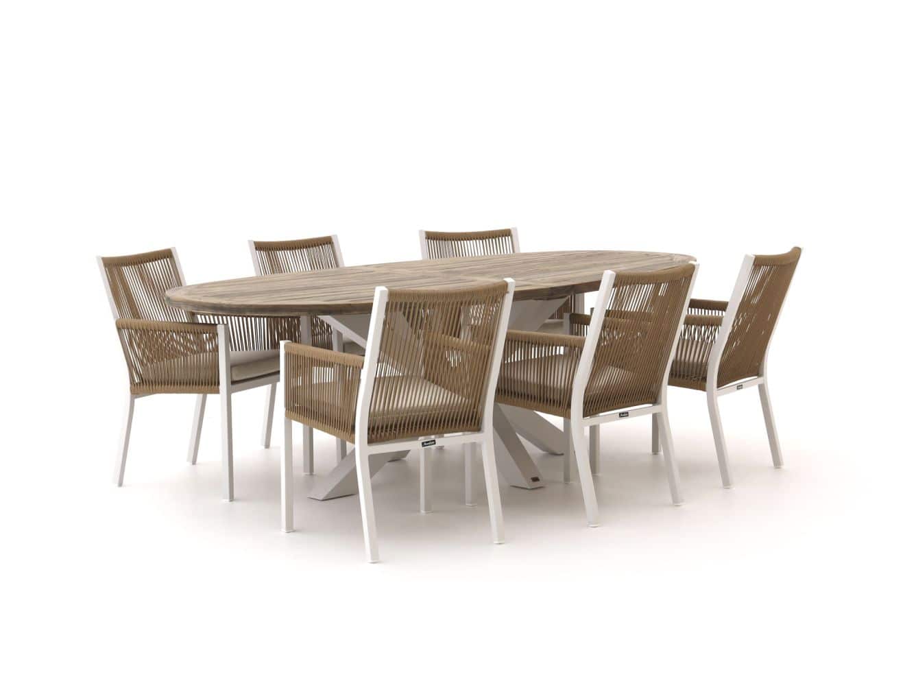 manifesto rivola/rough y ellips 240cm dining tuinset 7 delig laagste prijsgarantie!