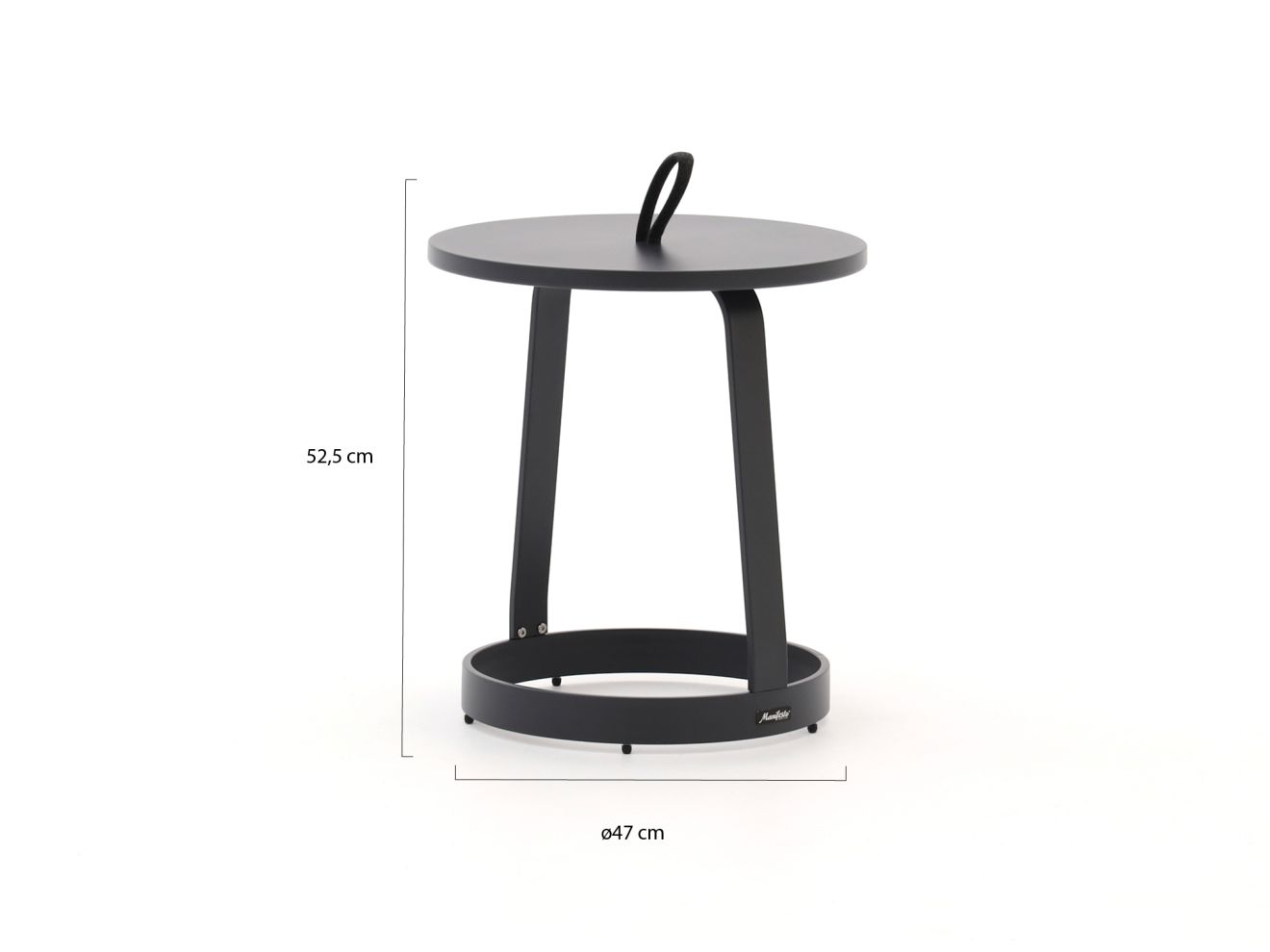 manifesto salemi bijzet tuintafel ø47 (h:52,5cm) laagste prijsgarantie!