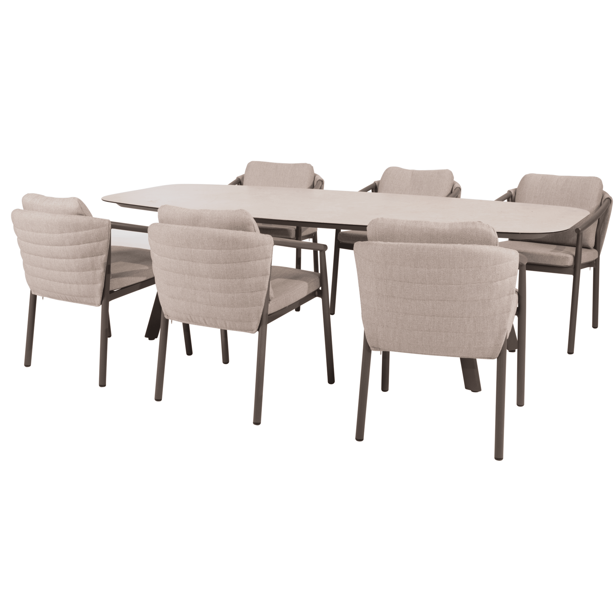 manolo barolo dining tuinset 240x103xh75 cm 7 delig keramiek terre taste 4so