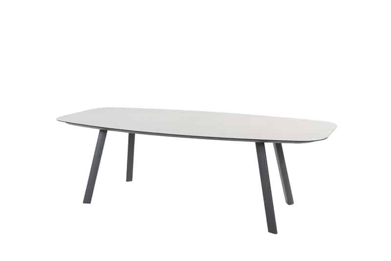 manolo eettafel antraciet met geprint keramiek tafelblad 240x103x75 cm taste taste taste