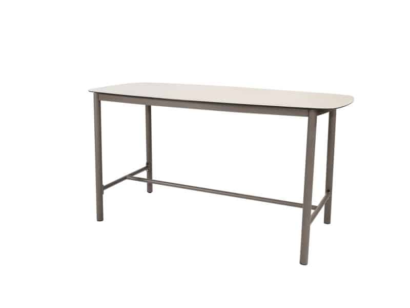 Manolo high dining tafel terre met printed keramiek top 180 x 90 cm