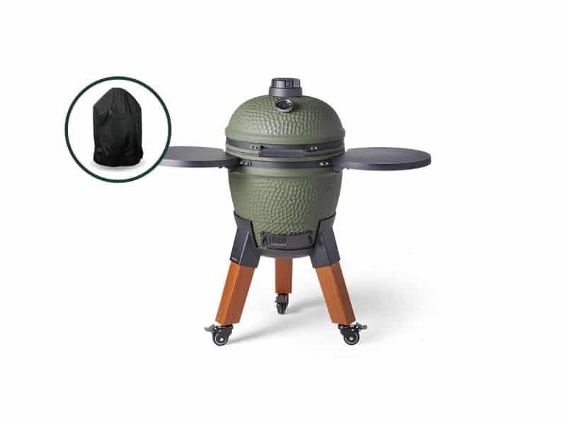 Moddern Kamado Green incl. Side-table & Wood-look Legs