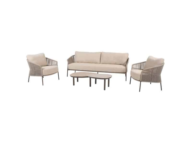 Monroe Florence stoel bank loungeset 5 delig keramiek terre Taste 4SO