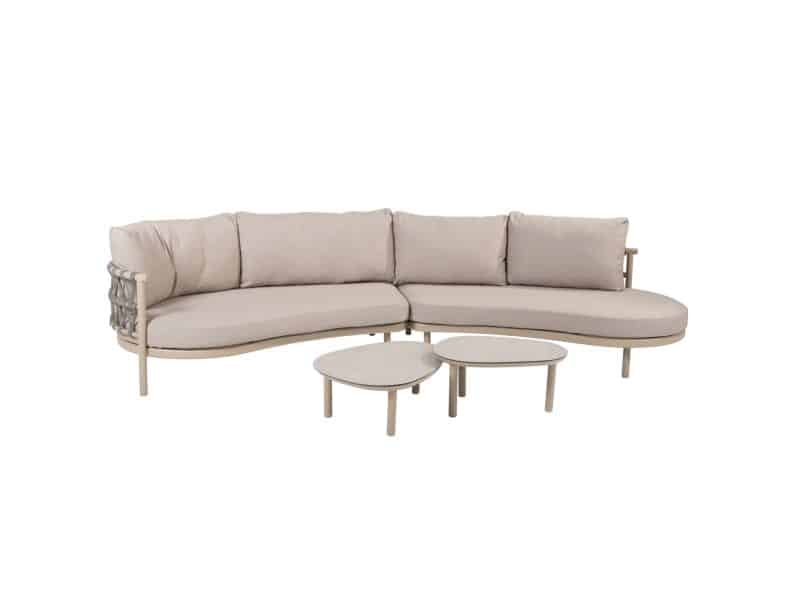 Monroe Piacenza modulaire loungeset 4 delig keramiek latte Taste 4SO
