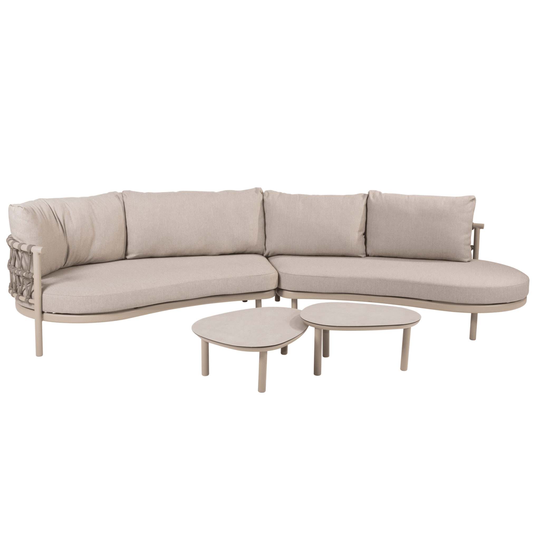 monroe piacenza modulaire loungeset 4 delig keramiek latte taste 4so