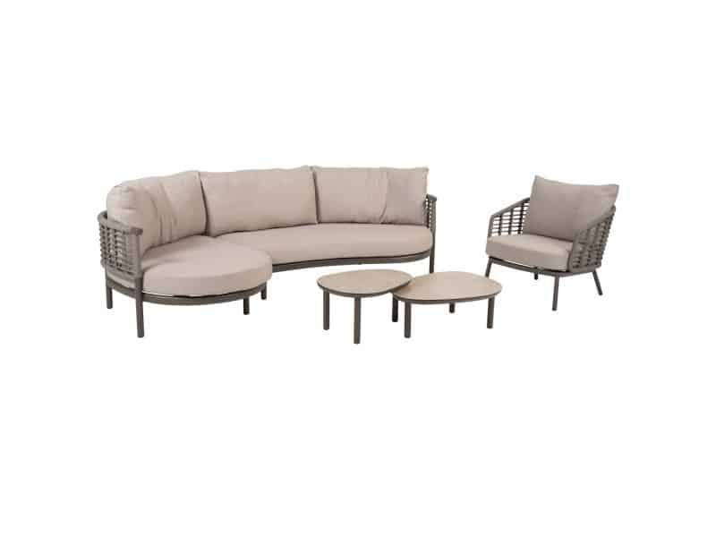 Monroe Puglia chaise longue loungeset 5 delig terre Taste 4SO