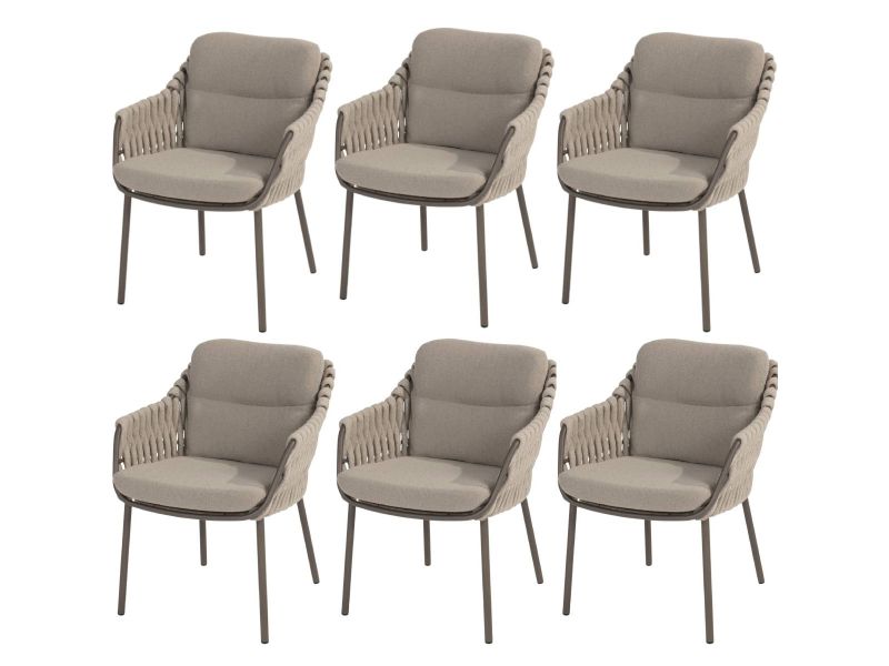 Montera dining tuinstoel terre 4 Seasons Outdoor set van 6