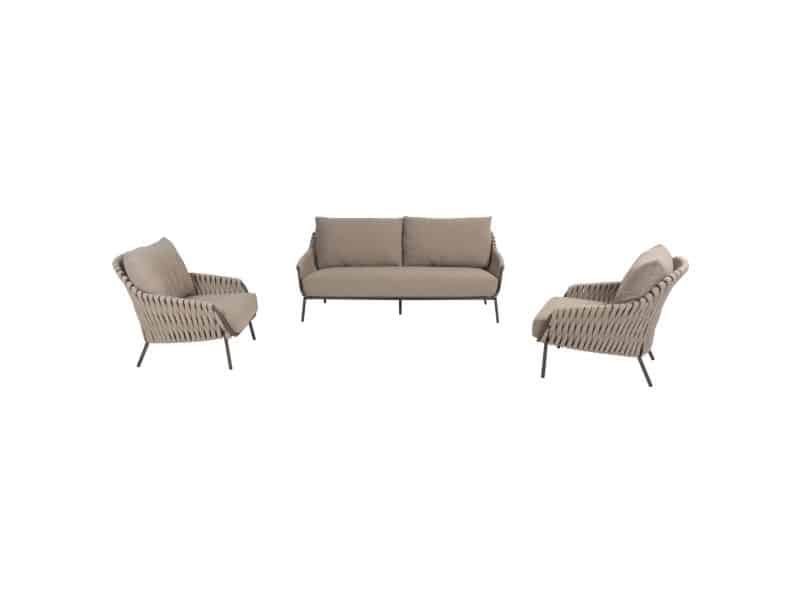 Montera stoel bank loungeset 3 delig rope terre 4 Seasons Outdoor