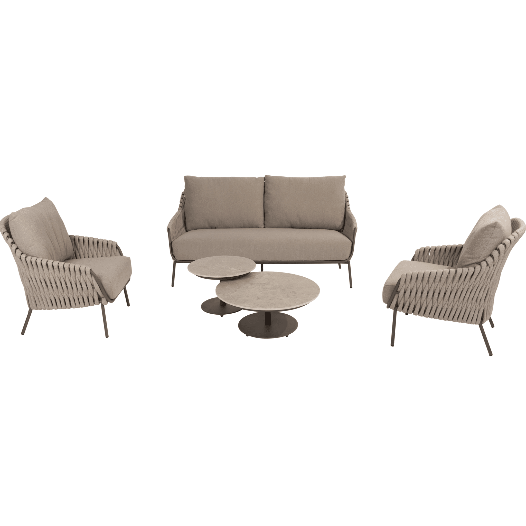 montera stoel bank loungeset 5 delig keramiek rope terre 4 seasons outdoor