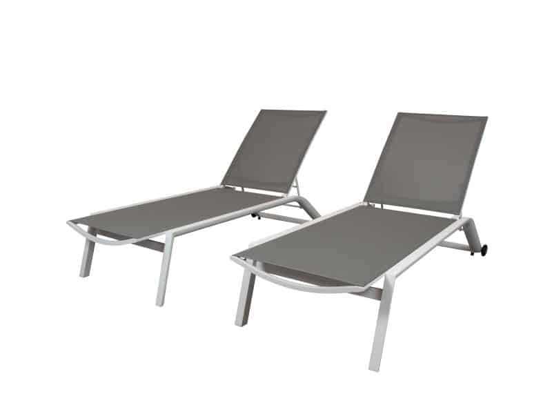 Nanna ligbed wit per 2 stuks