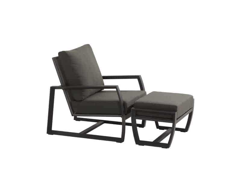 New Mauritius lounge tuinstoel met voetenbank
