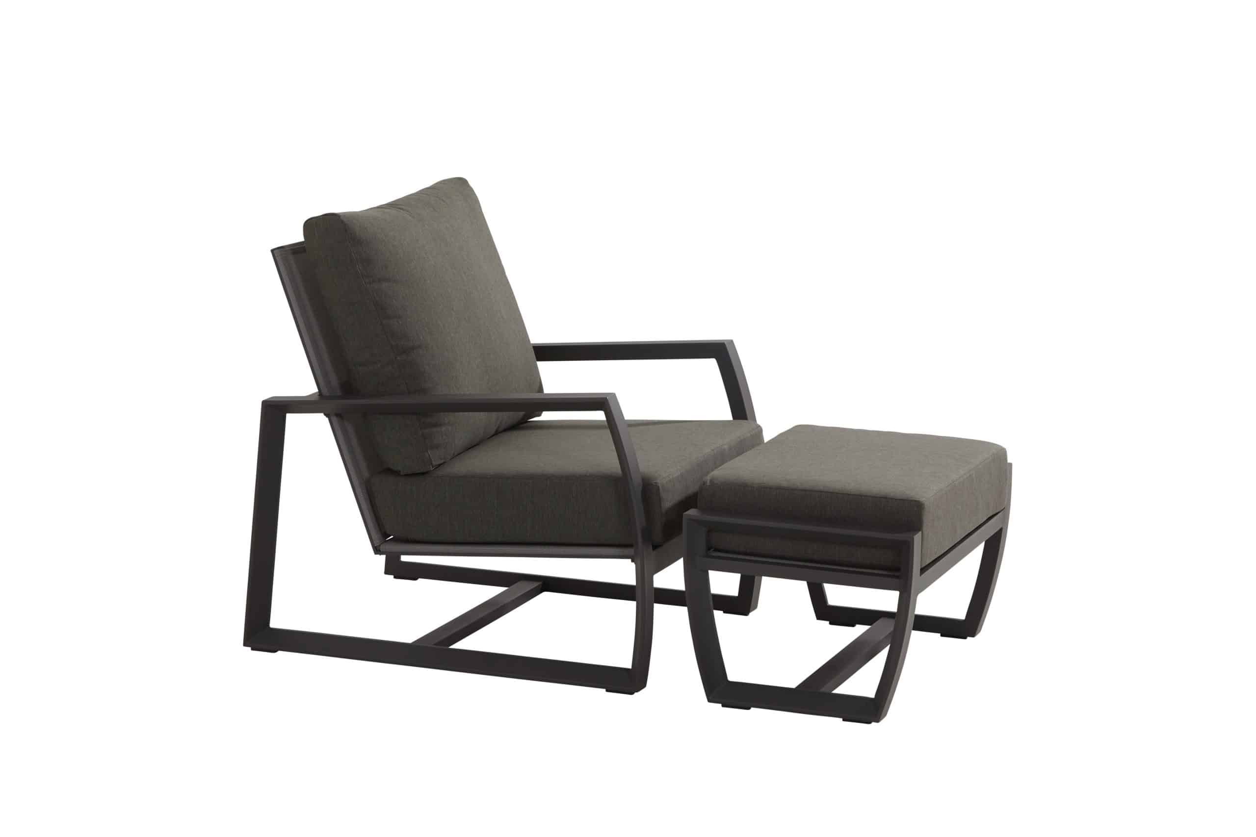 new mauritius lounge tuinstoel met voetenbank