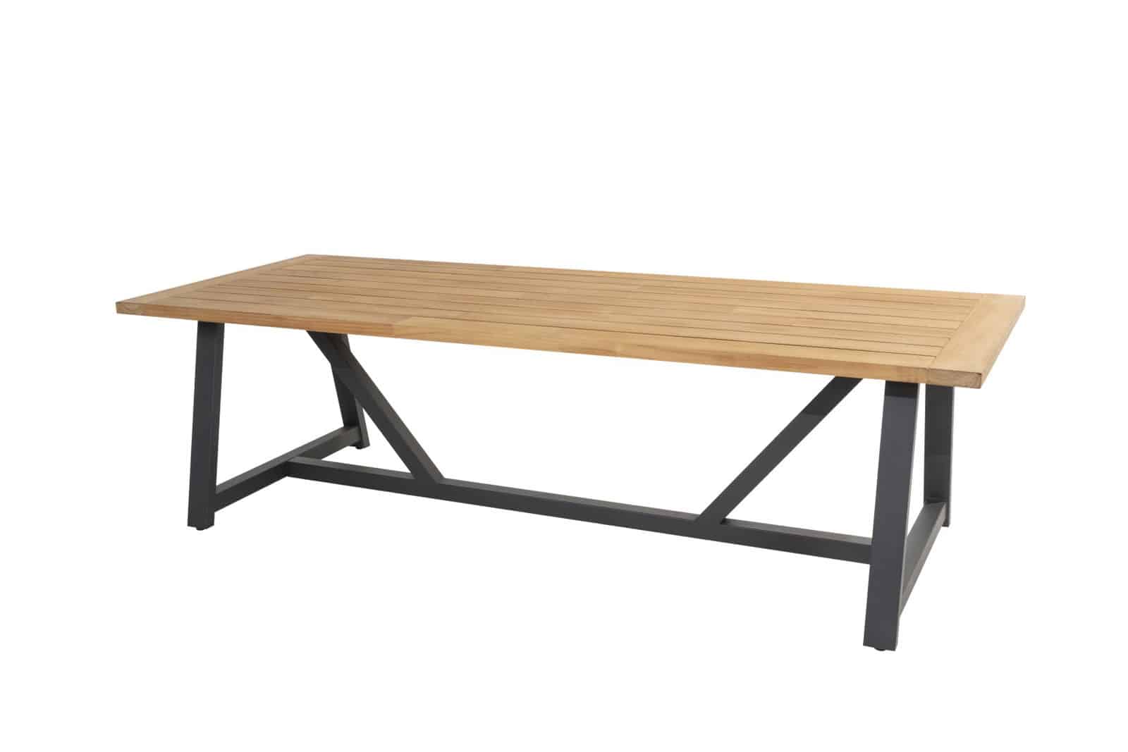 noah diningtafel teak antracite 260 x 100 cm taste 4so