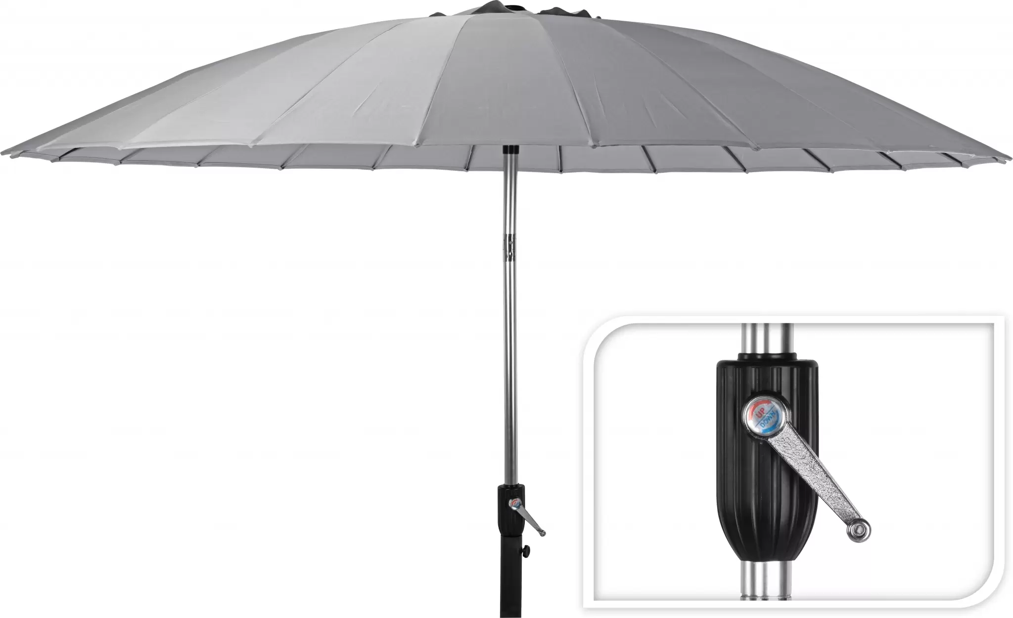 parasol shanghai Ø270cm grijs