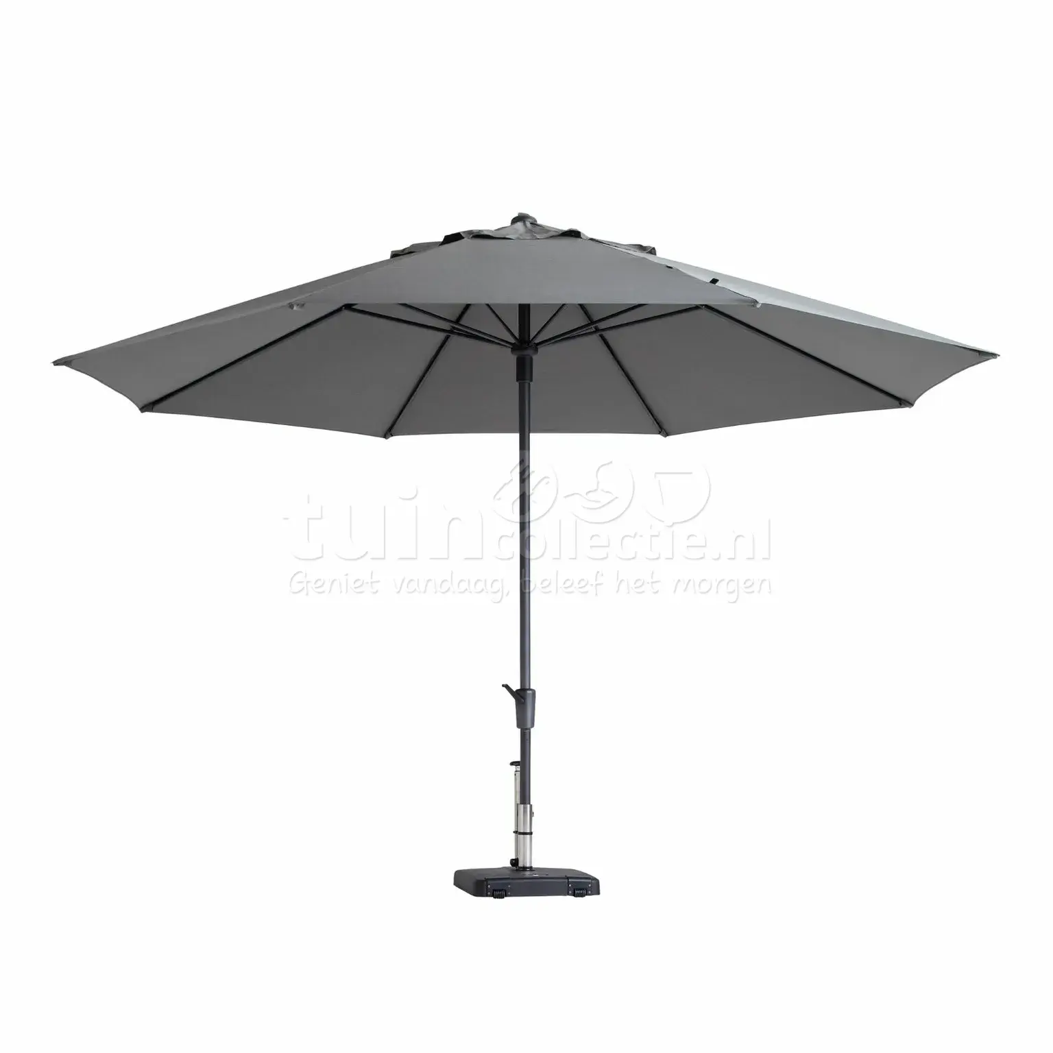 parasol timor luxe Ø400cm licht grijs