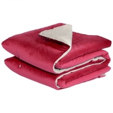 plaid 130x170cm jolie cassis