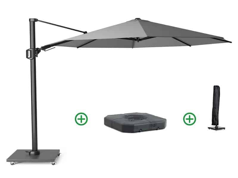 Platinum Challenger zweefparasol 3.5m T2 premium (incl. voet + hoes) manhattan