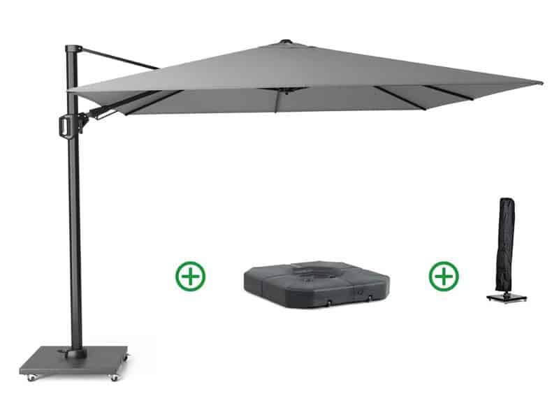 Platinum Challenger zweefparasol 3x3m T2 premium (incl. voet + hoes) manhattan