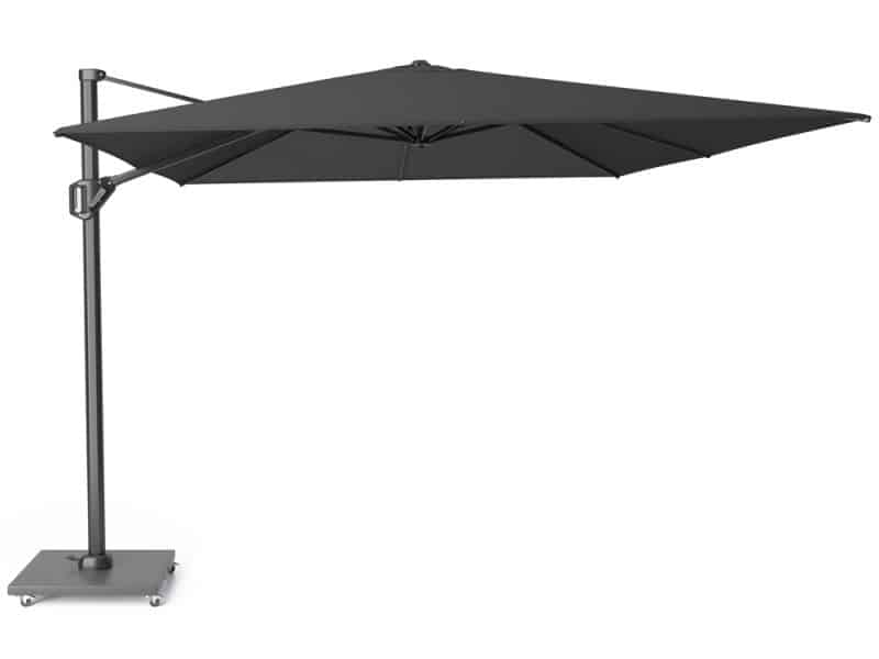 Platinum Challenger zweefparasol T1 premium 400 x 300 cm Faded Black