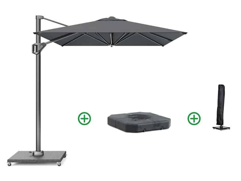 Platinum Voyager zweefparasol 3x2m T1 (incl. voet + hoes) antracite
