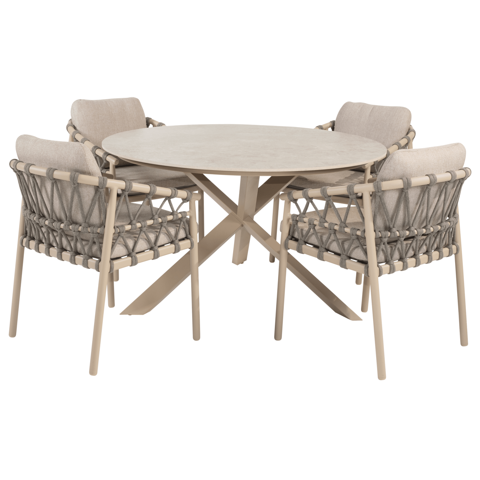 prado piacenza dining tuinset 130xh75 cm 5 delig keramiek latte taste 4so