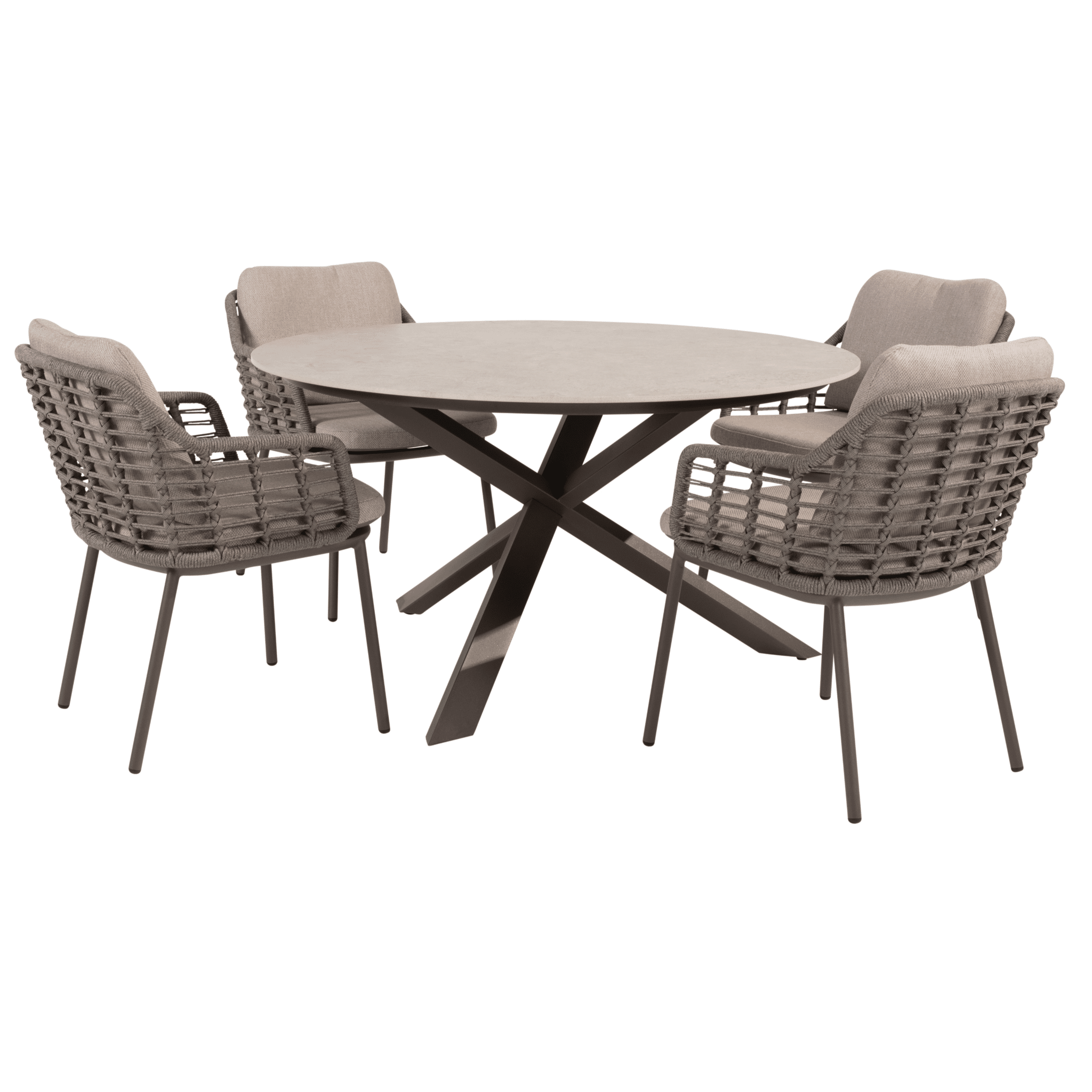 prado puglia dining tuinset 130xh75 cm 5 delig keramiek terre taste 4so