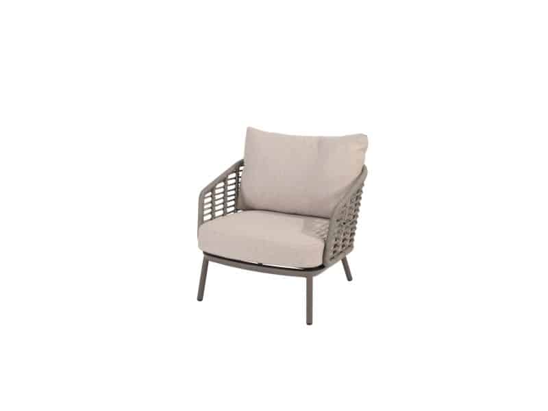 Puglia lounge stoel terre incl. 2 kussens