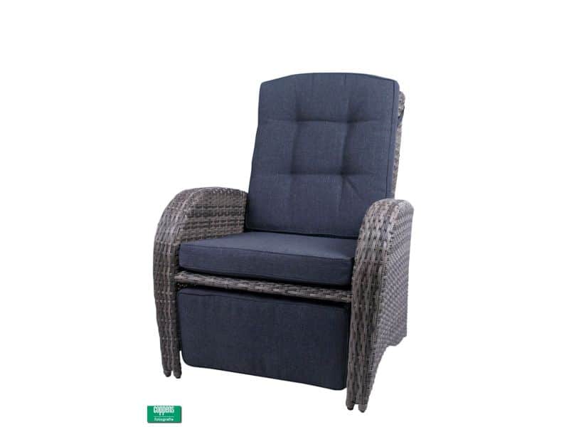 Qopps Casablanca stoel met voetstuk licht Grijs