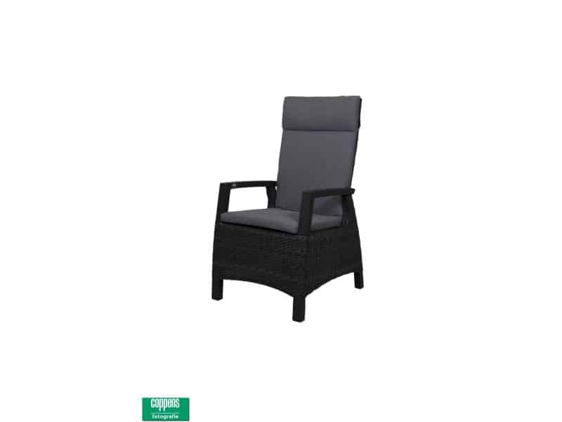 Qopps Darwin gasveer verstelbare tuinstoel Royal grey