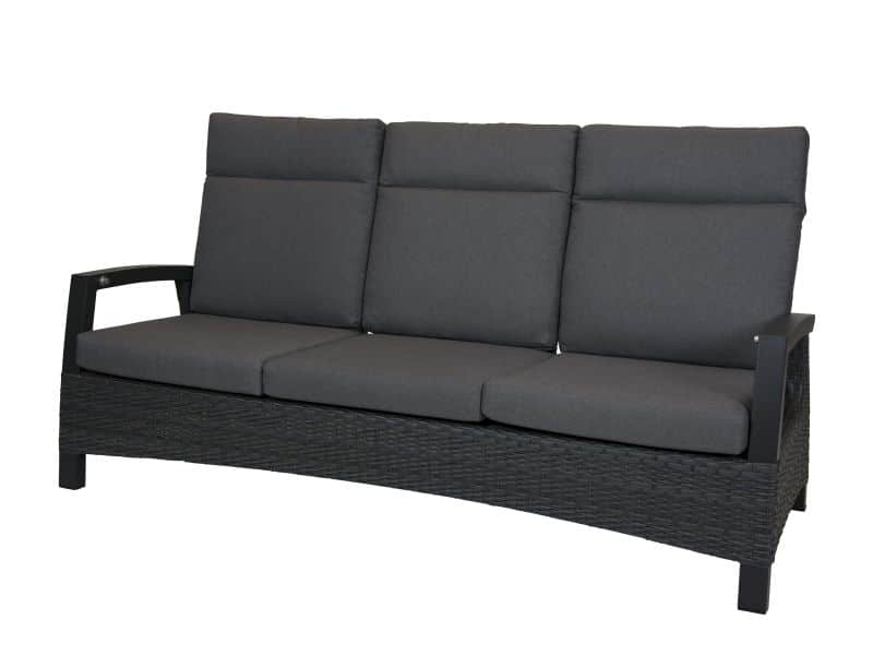 Qopps Darwin loungebank 3 zits met gasveer verstelbaar royal Grey