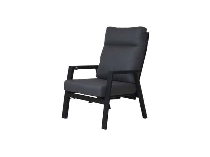 Qopps Exome lounge tuinstoel, gasveer verstelbaar Antraciet