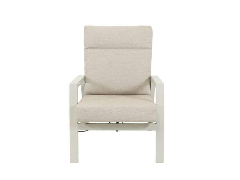 Qopps Exome lounge tuinstoel gasveer verstelbaar latte light