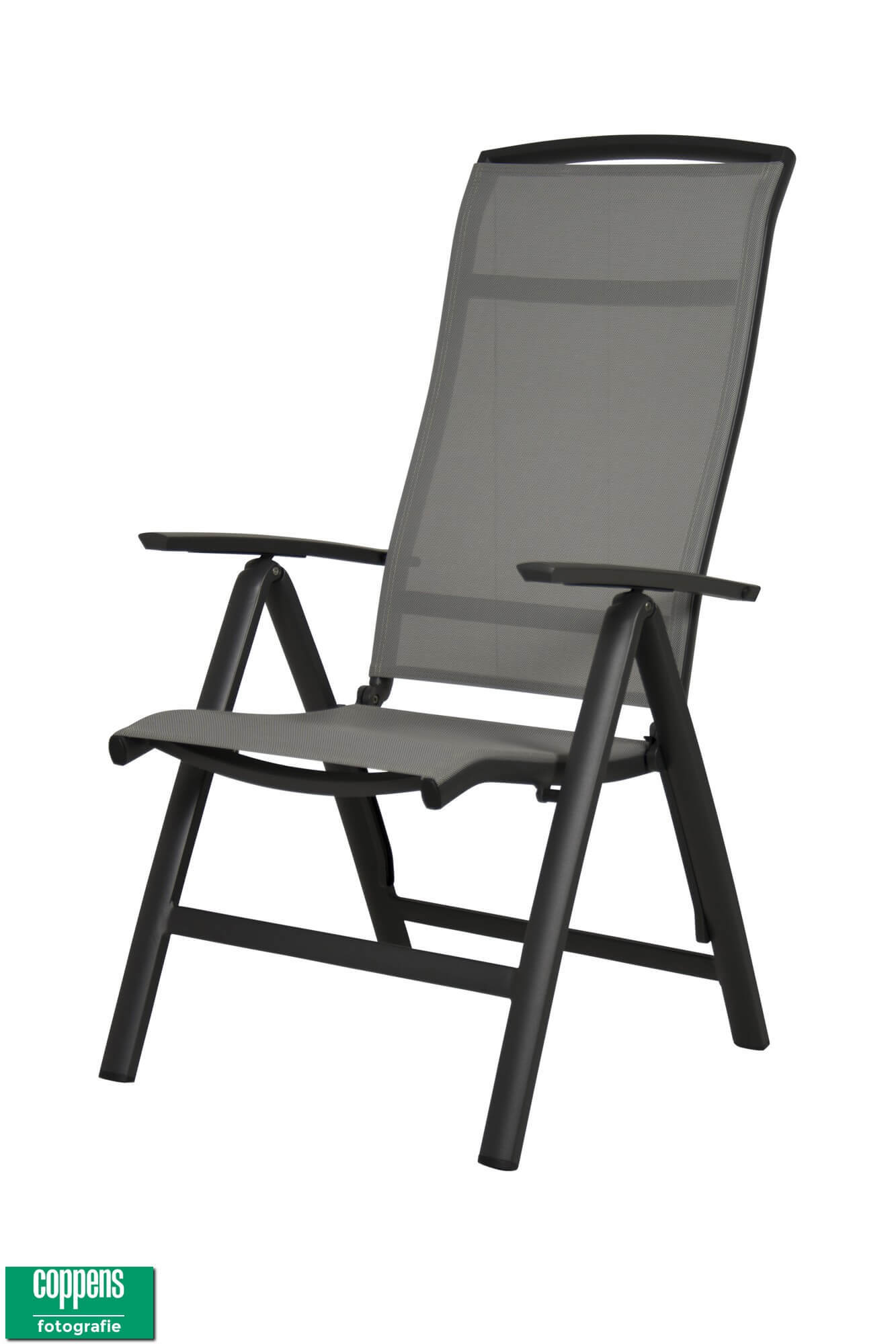 qopps houston verstelbare tuinstoel met aluminium armleuning