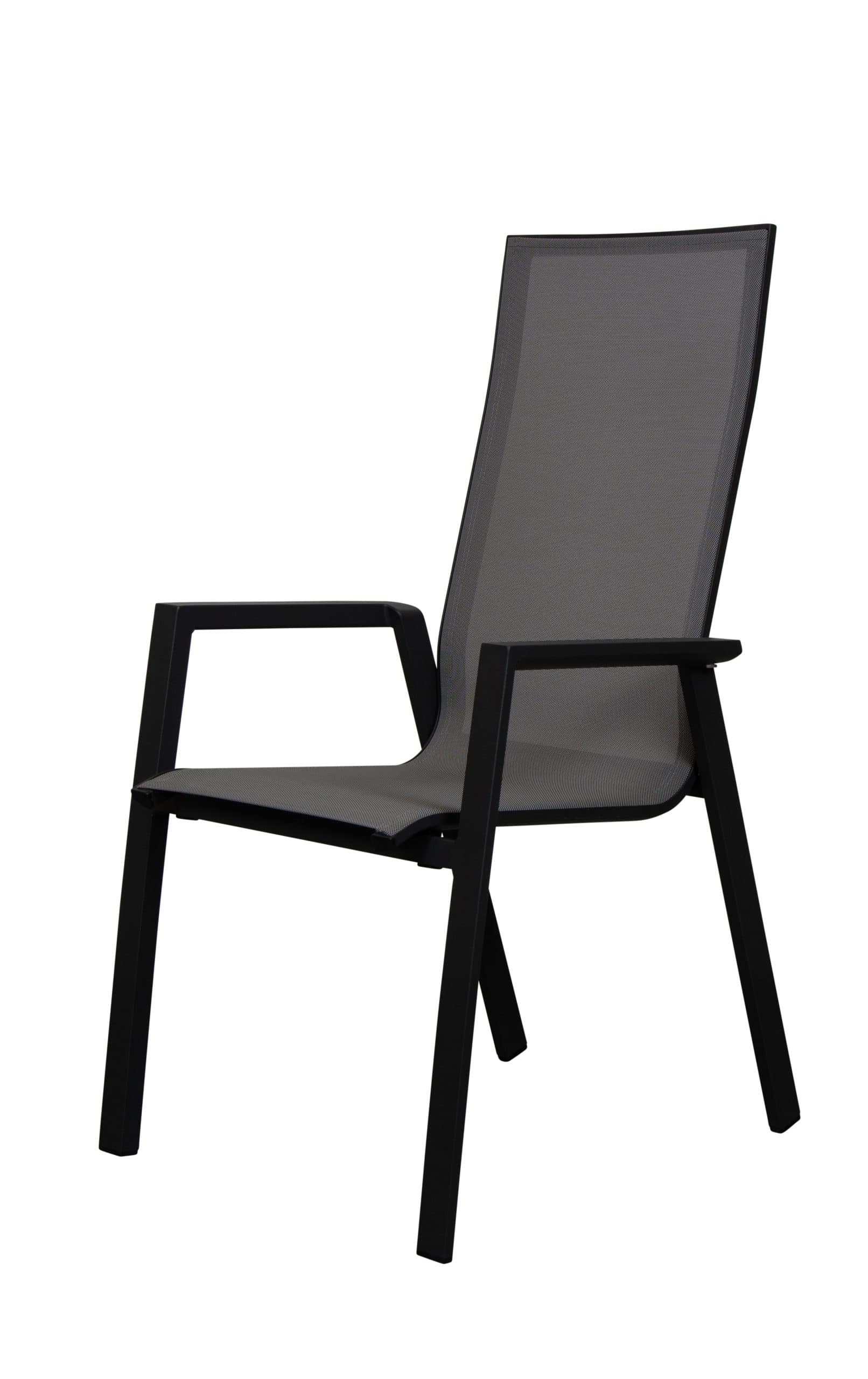 qopps kinda dining tuinstoel hoge rug mat royal grey