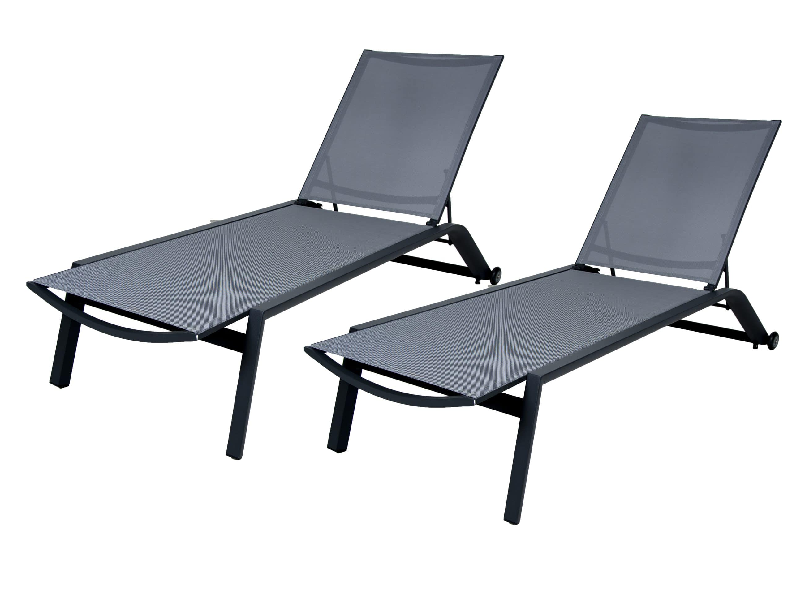 qopps nanna ligbed, per 2 stuks, mat royal grey textileen 34 cm hoog