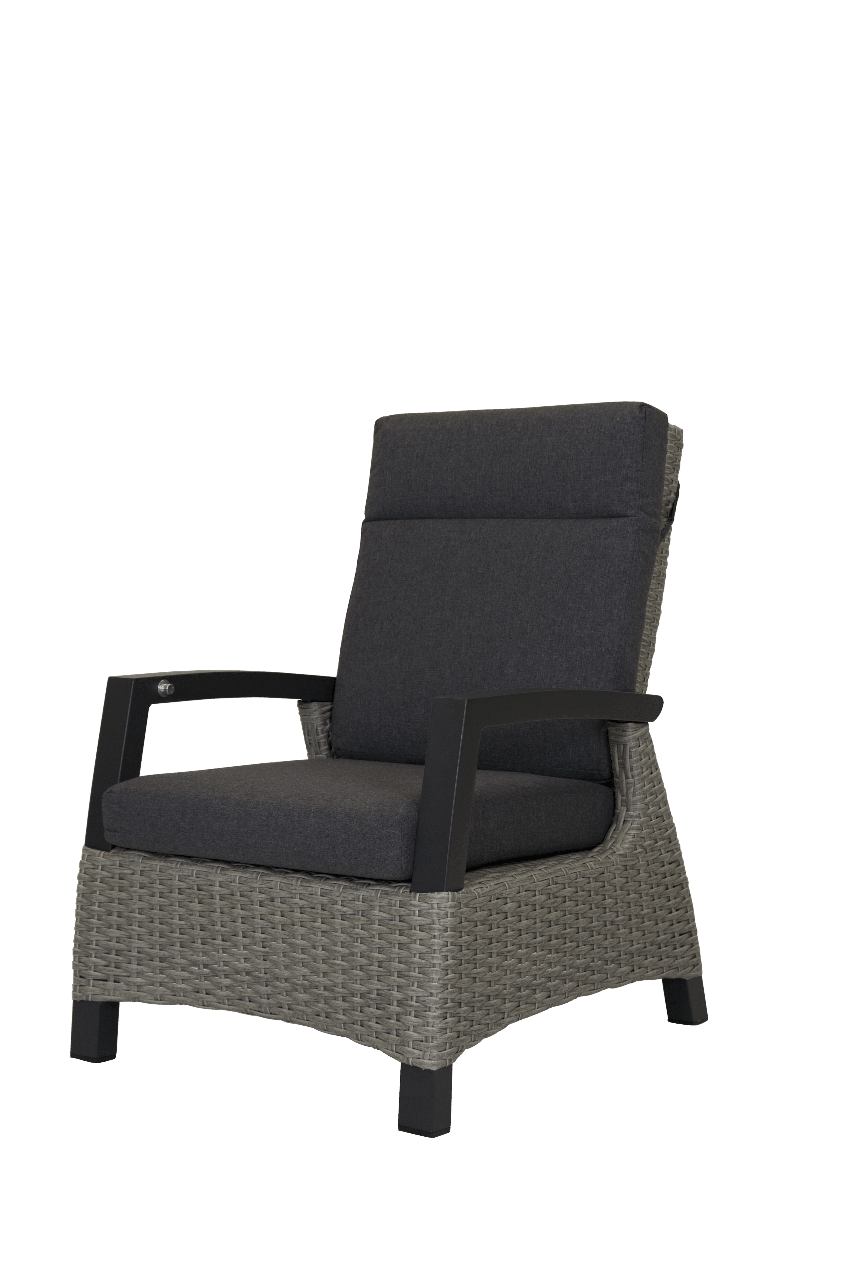 qopps orlon lounge tuinstoel, gasveer verstelbaar cloudy grey