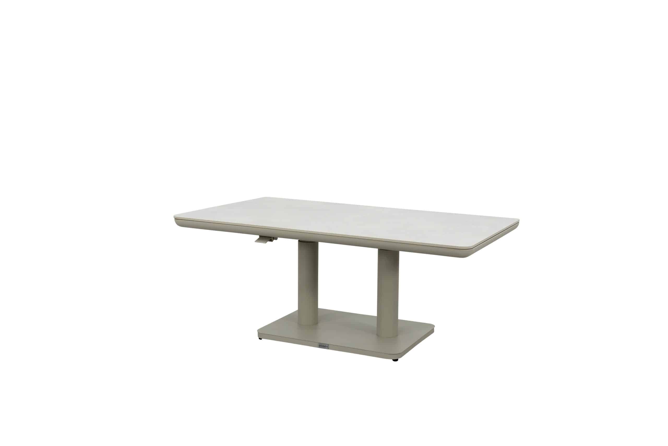 qopps rizon up down tuintafel 140 x 80 latte light
