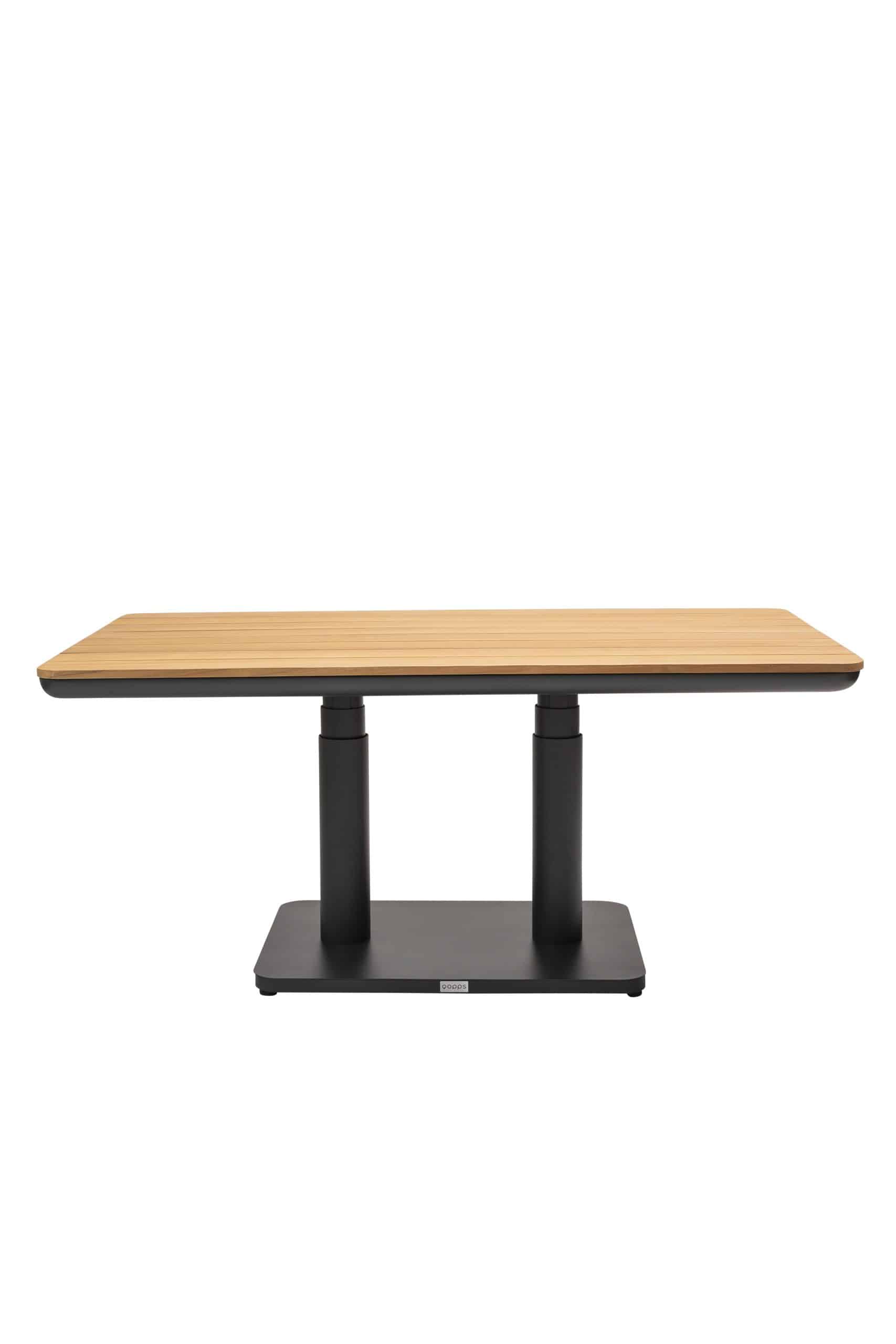 qopps zamin up down tafel 140 x 80 met teak top