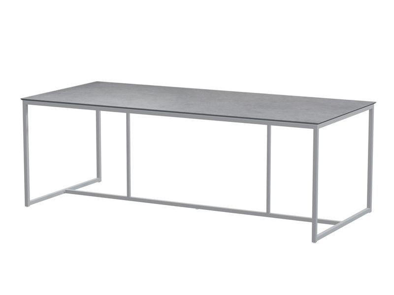 Quatro tafelframe Frost Grey met HPL tafelblad Light Grey 220 x 95 cm 4SO - 4so