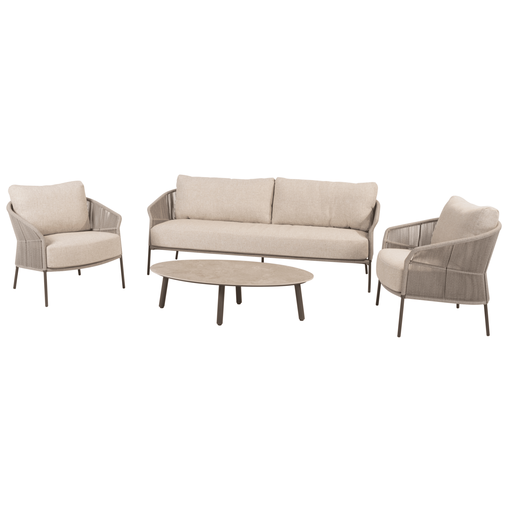 salute florence stoel bank loungeset 4 delig keramiek terre taste 4so