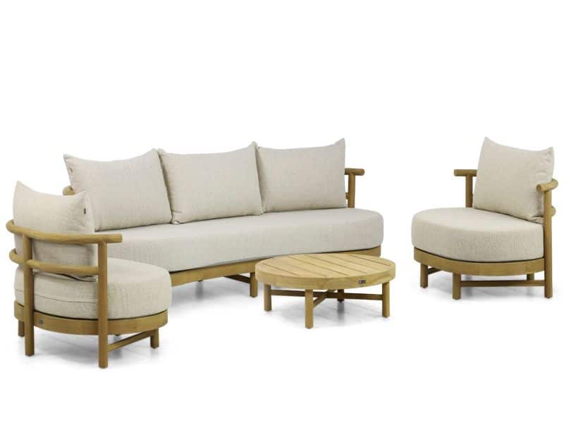 Santika Kayu stoel-bank loungeset 4-delig