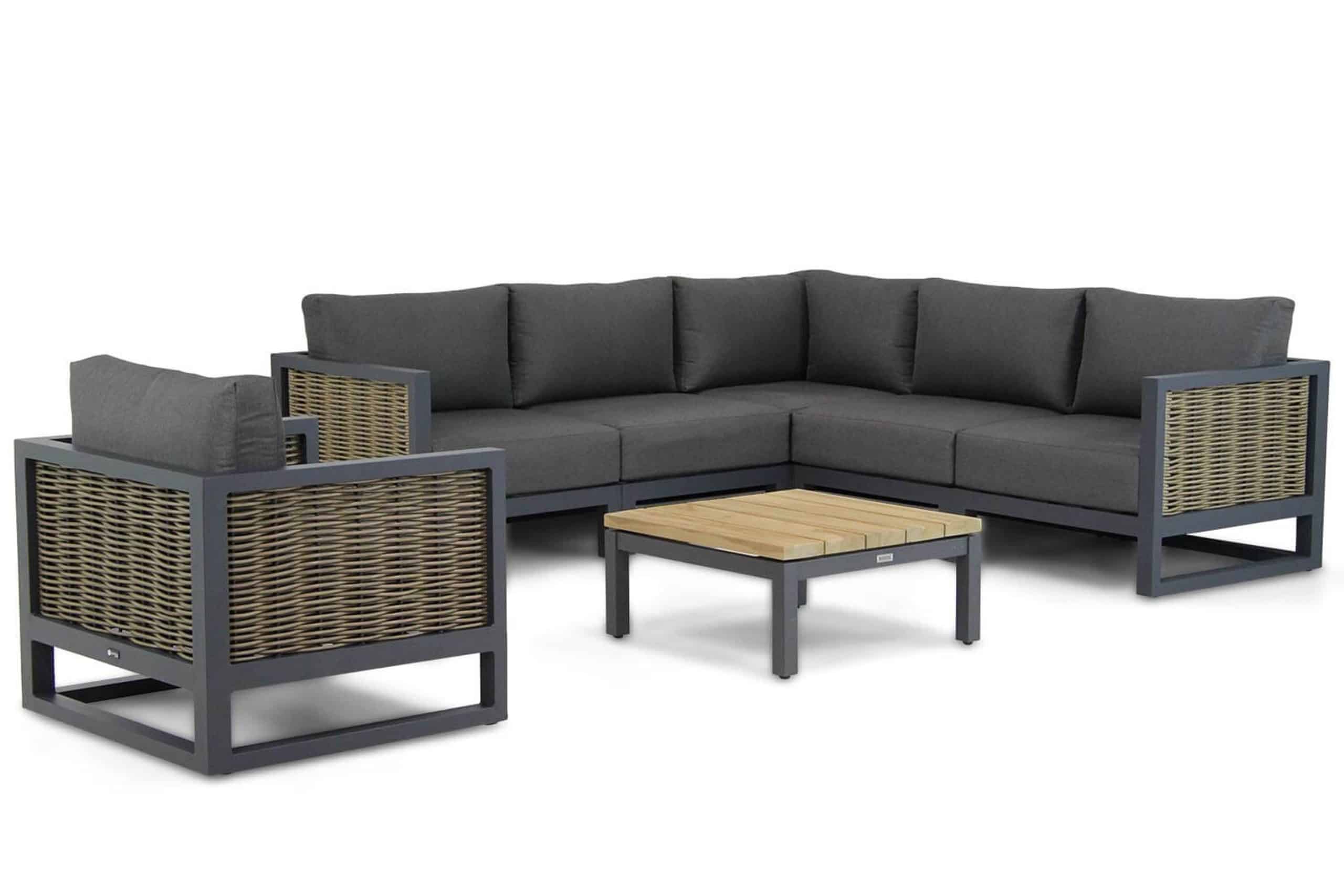 santika salviano/riviera 75 cm hoek loungeset 7 delig