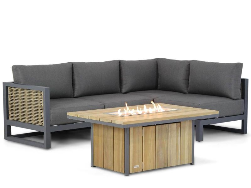 Santika Salviano/Seaside 120 cm hoek loungeset 5-delig