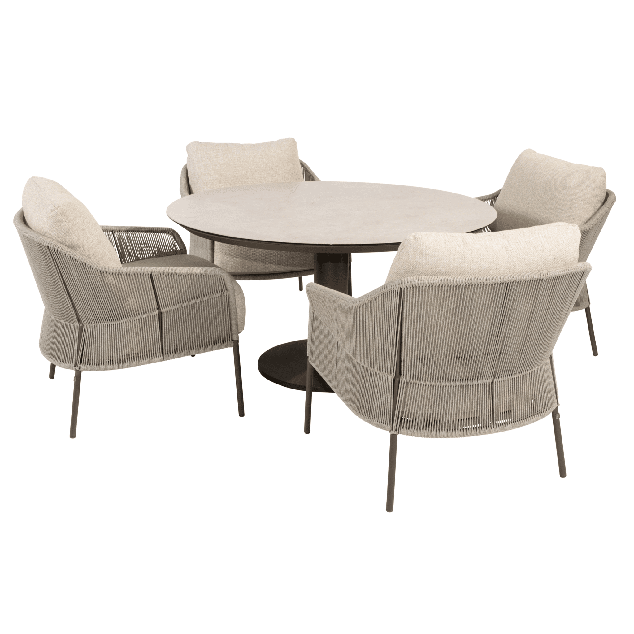 sarah florence low dining tuinset 130xh69 cm 5 delig keramiek terre taste 4so