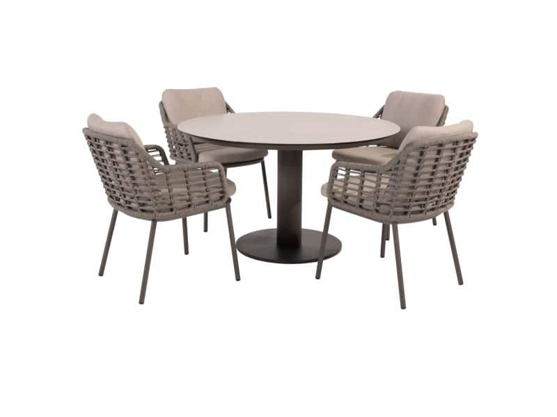 Sarah Puglia dining tuinset 120xH75 cm 5 delig keramiek terre Taste 4SO