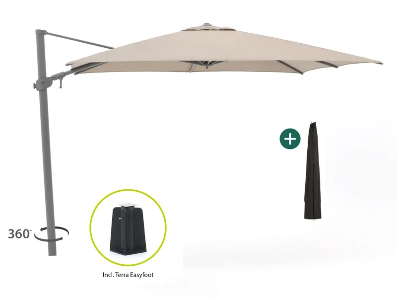 Shadowline Austin zweefparasol 300x300cm - Laagste prijsgarantie!